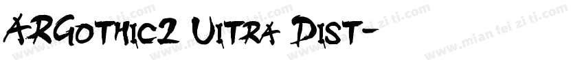 ARGothic2 Uitra Dist字体转换